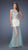 GiGi - Ornate Illusion Mesh Bateau Sheath Gown 19863 In Blue