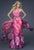 GiGi - Floral Print Chiffon Prom Dress 16231 In Pink