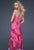 GiGi - Floral Print Chiffon Prom Dress 16231 In Pink