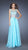 GiGi - Lavishly Embellished Illusion Bateau A-Line Gown 20074 In Blue