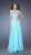 GiGi - Lavishly Embellished Illusion Bateau A-Line Gown 20074 In Blue