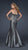 GiGi - Embellished Pleated Straight Neck Taffeta Mermaid Dress 17234 In Silver