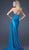 GiGi - Strapless Fashionable Long Gown 16334 In Blue