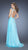 GiGi - Lavishly Embellished Illusion Bateau A-Line Gown 20074 In Blue