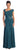 One Shoulder Ruched Applique Gown GL1003
