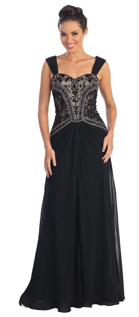 Intricate Beaded Sweetheart A-Line Gown  GL1005