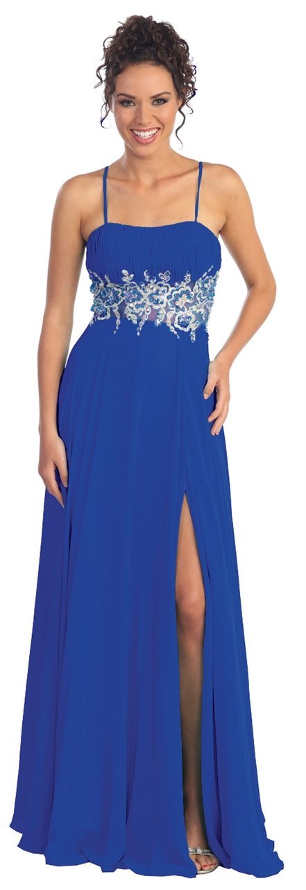 Bejeweled Ruched Sweetheart Chiffon Dress GL1010