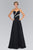 Bejeweled Ruched Sweetheart Chiffon Dress GL1031