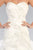 GL1032 Strapless Floral Appliqued Trumpet Wedding Gown