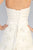 GL1032 Strapless Floral Appliqued Trumpet Wedding Gown