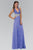 Embellished Ruched Halter Neck Chiffon Dress GL1046