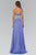 Embellished Ruched Halter Neck Chiffon Dress GL1046
