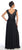 Beaded Cap Sleeve V-neck A-line Dress GL1048