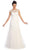 Sequined Cap Sleeve Illusion Bateau Dress GL1072
