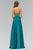 Lavish Jeweled Strapless Chiffon Gown GL1075