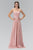 Pleated Sweetheart Jewel EmbellishedDress GL1078