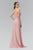 Pleated Sweetheart Jewel EmbellishedDress GL1078