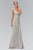 Embellished V-Neck Trumpet Dress GL1096