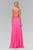 Sheer Embroidered Sweetheart Gown GL1105