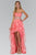 Ruched Sweetheart High Low Ruffled Dress GL1143