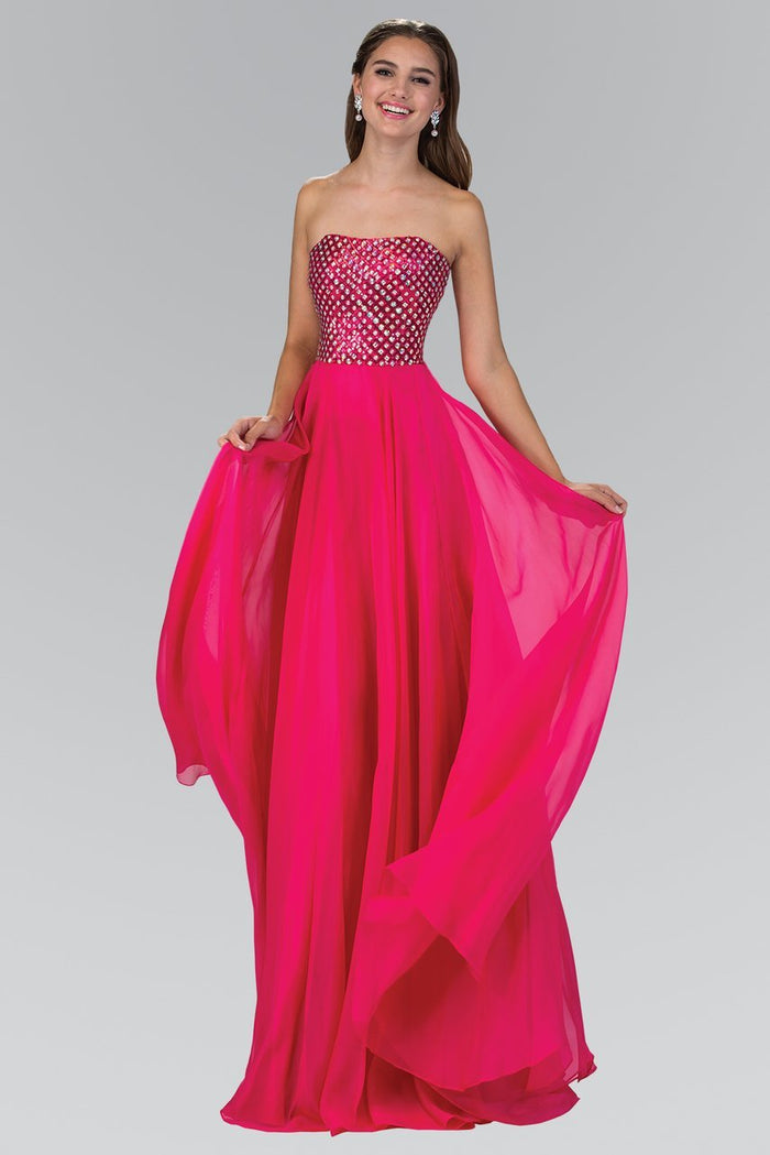 Jewel Accented Sweetheart Gown GL1146