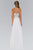 Jeweled Strapless Chiffon A-Line Gown GL1149