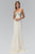Jewel Accented Sweetheart Chiffon Dress GL1151