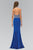 Bead Embellished Halter Neck Trumpet Gown GL1301