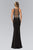 Keyhole Illusion Sheath Gown GL1315