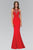 Keyhole Illusion Sheath Gown GL1315