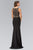 Bead Embellished Illusion Bateau Neck Gown GL1322