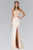 Bead Embellished Illusion Bateau Neck Gown GL1322