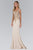 Embellished V-Neck Jersey Long Gown GL1333