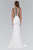 Beaded Lace Applique Sweetheart Jersey Gown GL1347