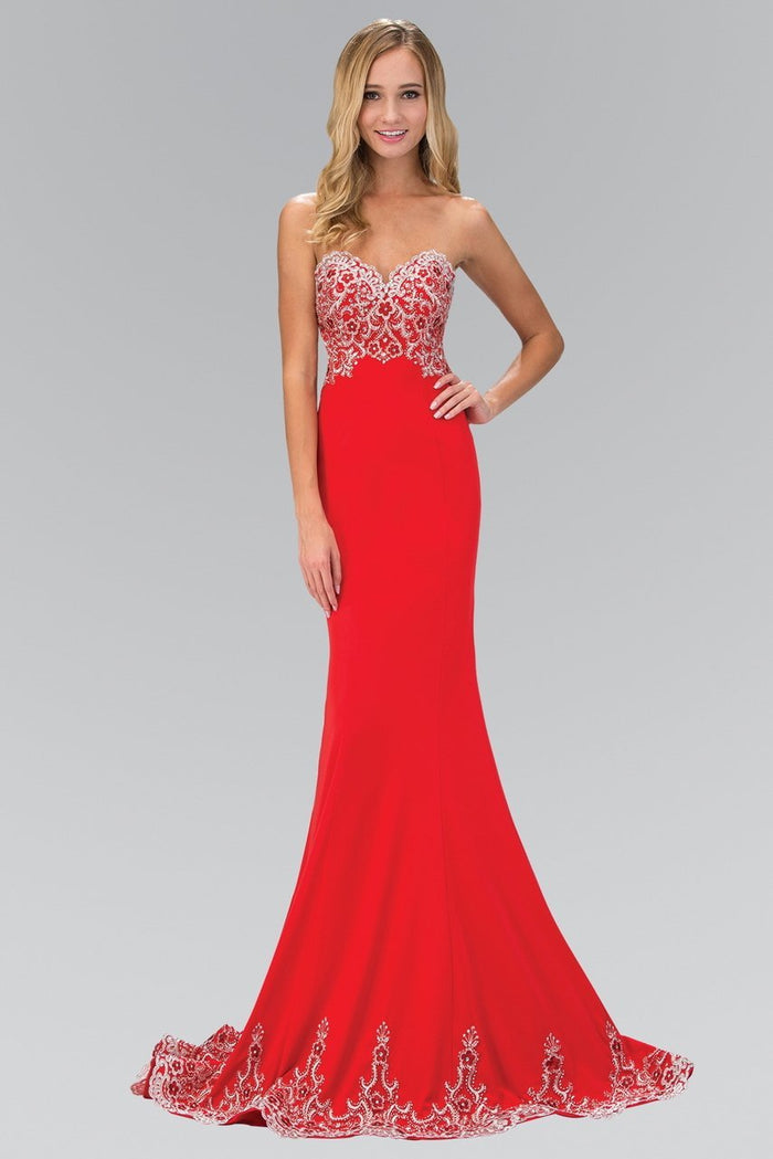 Beaded Sweetheart Mermaid Gown GL1367