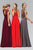 Laced and Ruched V-Neck Chiffon Dress GL1376