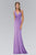 Embellished Ruched V-Neck A-line Dress GL1377