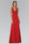 Embellished Ruched V-Neck A-line Dress GL1377