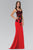 Laced Sweetheart Jersey Gown GL1379
