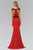 Embellished Scoop Neck Jersey Gown GL1380