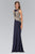 Embellished Jewel Neck Jersey Gown GL1381