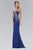 Jewel Embellished Halter Neckline Gown GL1382
