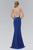 Jewel Embellished Halter Neckline Gown GL1382