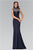 Beaded High Neck with Open Back Gown GL1383