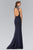 Beaded High Neck with Open Back Gown GL1383