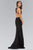 Jewel Ornate Illusion Sheath Gown GL1385
