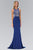 Jewel Ornate Illusion Sheath Gown GL1385