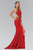 Bead Embellished Scoop Neck Gown GL1399