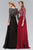 Beaded Bateau Neck A-Line Chiffon Gown GL1406