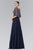 Embellished Illusion Bateau Neck Long Gown GL1407